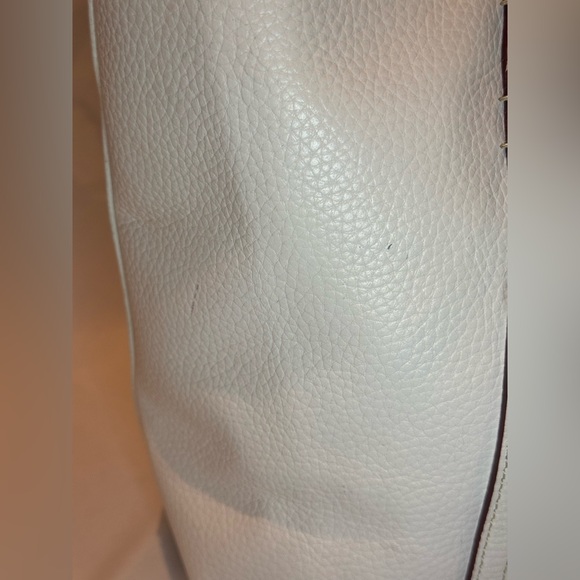 Dooney & Bourkey Pebble Grain Large Tote in White - Picture 5 of 9